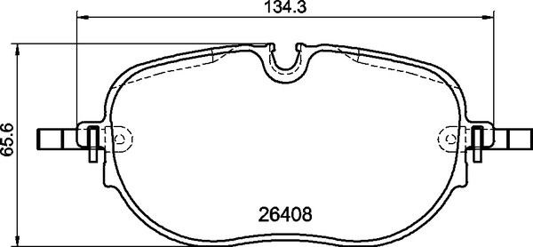 Zestaw klocków hamulcowych, hamulce tarczowe BREMBO P 85 195