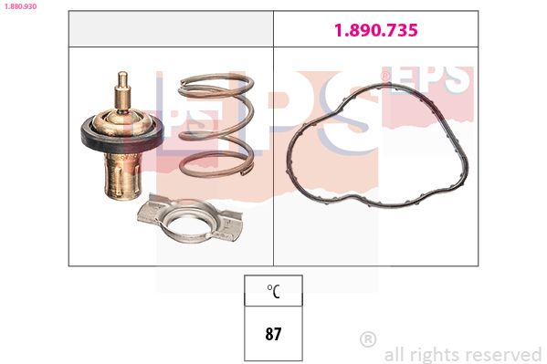 Termostat, chladivo EPS 1.880.930