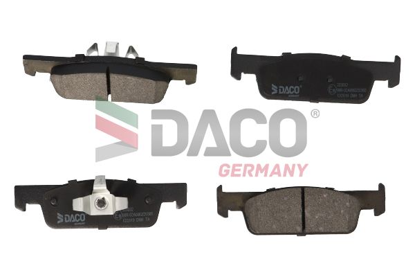 Zestaw klocków hamulcowych, hamulce tarczowe DACO GERMANY 323032