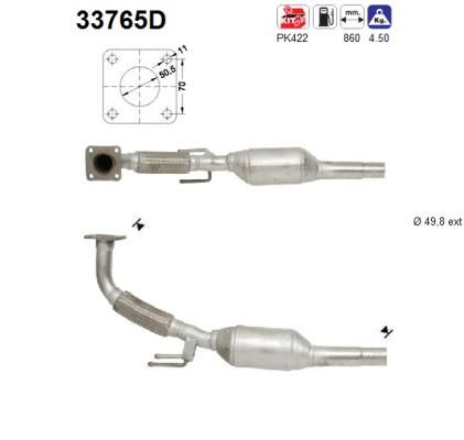 Katalizator AS 6K0253060BX