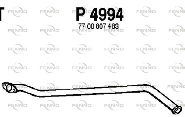 Rura wydechowa FENNO P4994