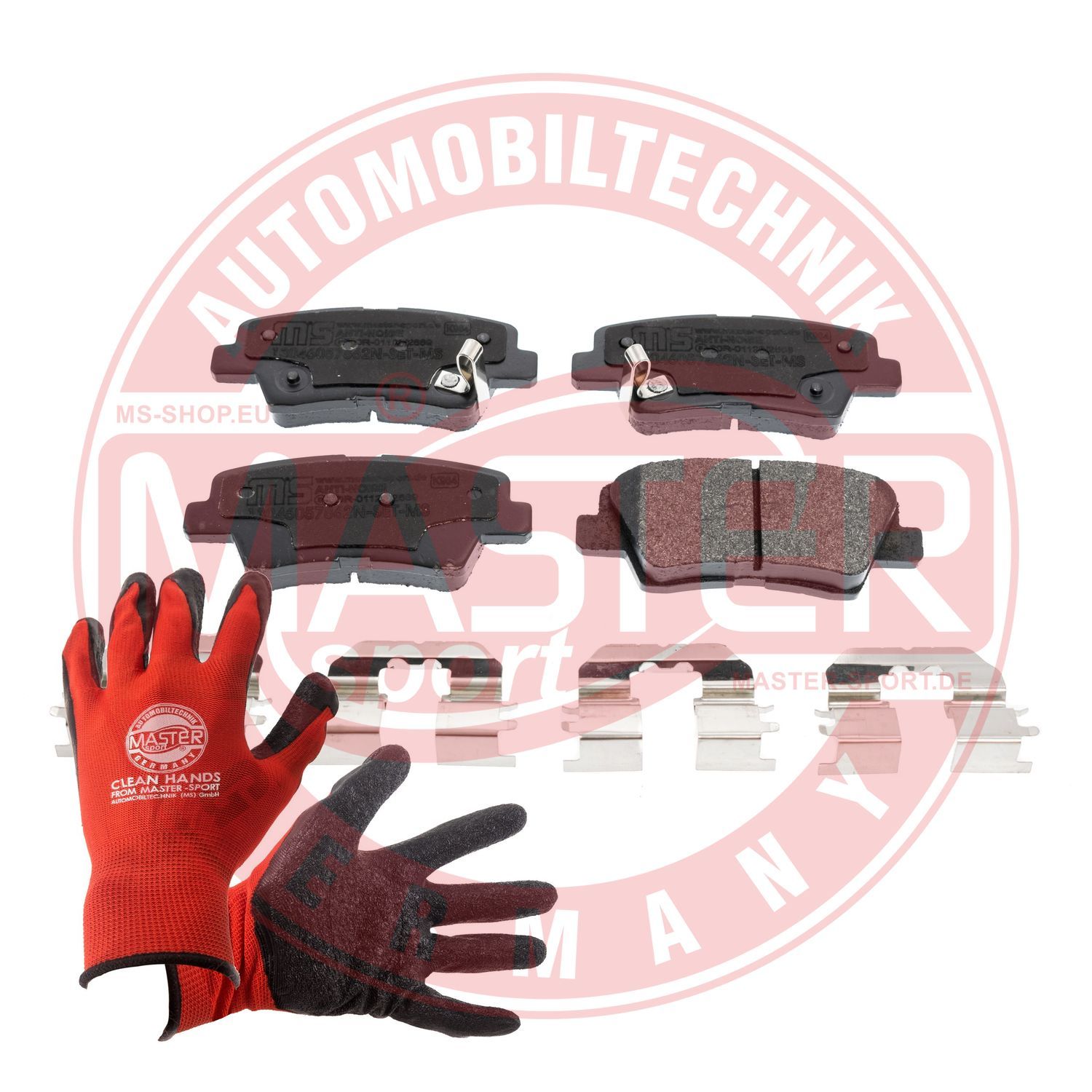 Zestaw klocków hamulcowych, hamulce tarczowe MASTER-SPORT GERMANY 13046057862N-SET-MSP