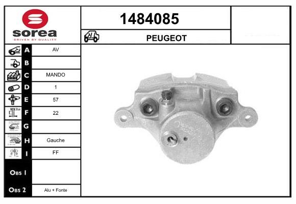 Etrier de frein - PEUGEOT / AV