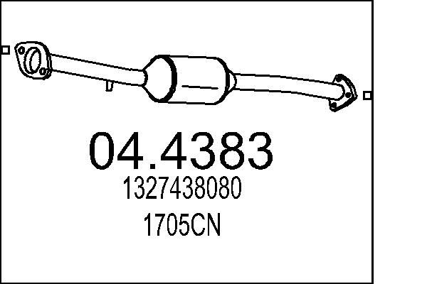 Katalizator MTS 04.4383