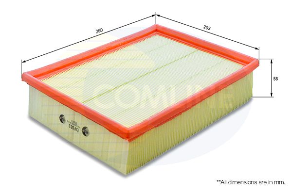Filtr powietrza COMLINE EAF063