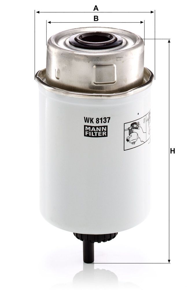 Levně Palivový filtr MANN-FILTER WK 8137