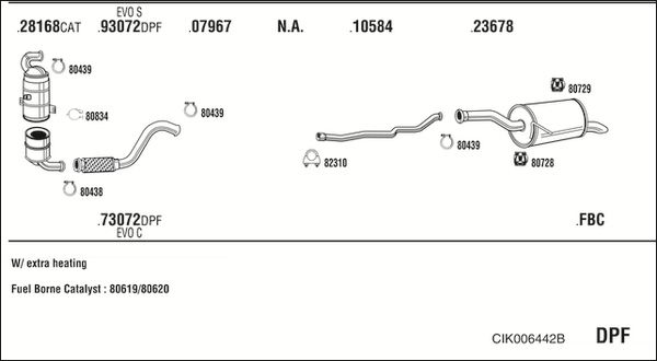 Układ wydechowy WALKER CIK006442B