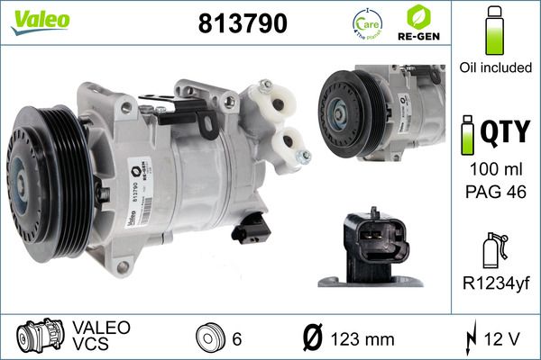 Kompresor, klimatyzacja VALEO 813790