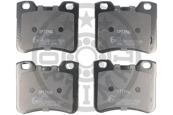 Zestaw klocków hamulcowych, hamulce tarczowe OPTIMAL BP-12720
