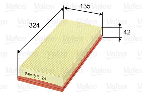 Vzduchový filtr VALEO 585129