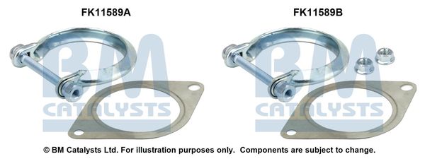 zestaw montażowy, filtr sadzy / filtr cząstek stałych BM CATALYSTS FK11589