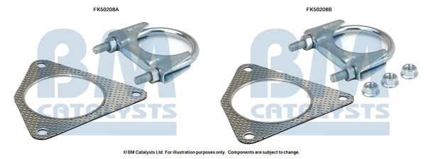Zestaw montażowy, rura wydechowa BM CATALYSTS FK50208