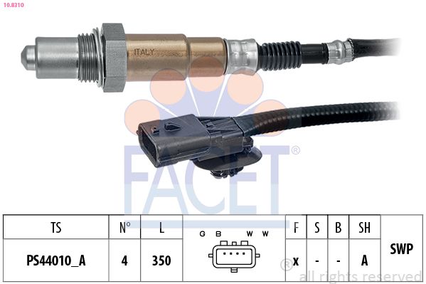 Sonda lambda FACET 10.8310