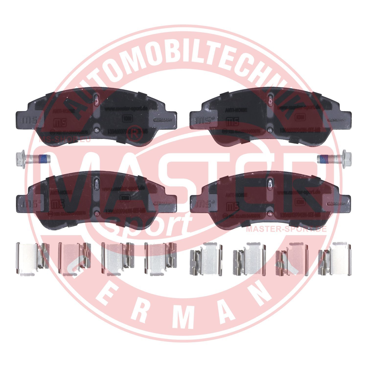 Zestaw klocków hamulcowych, hamulce tarczowe MASTER-SPORT GERMANY 13046039942N-SET-MS