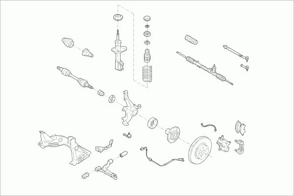 Układ kierowniczy SACHS RENAU-TWING-FS004