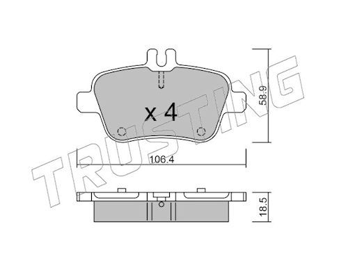 Piduriklotsi komplekt,ketaspidur