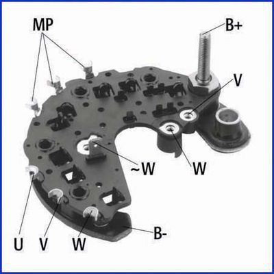 Prostownik, alternator ASTEMO-HITACHI 139721