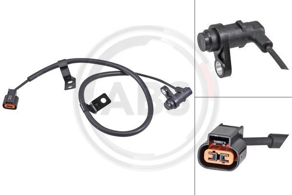 Czujnik, prędkość obrotowa koła A.B.S. 31975