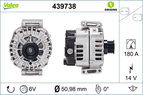 Alternator VALEO 439738