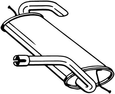 Tłumik końcowy BOSAL 154-535