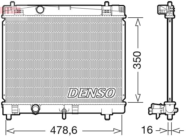 Chladič, chlazení motoru DENSO DRM50103