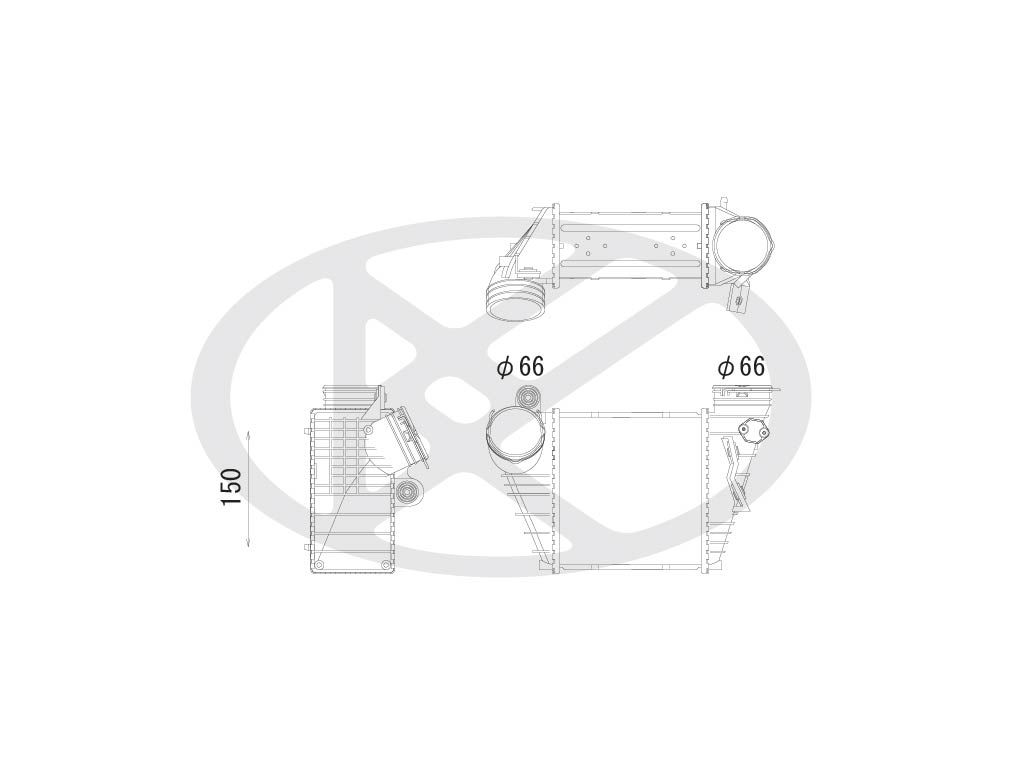 Intercooler, compresor KOYORAD IA450167