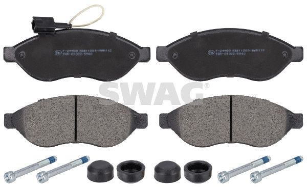 Sada brzdových destiček, kotoučová brzda SWAG 62 91 6716