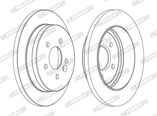 Disc frana FERODO DDF1037C