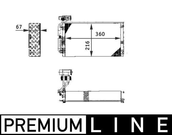 Parownik, klimatyzacja MAHLE AE 61 000P
