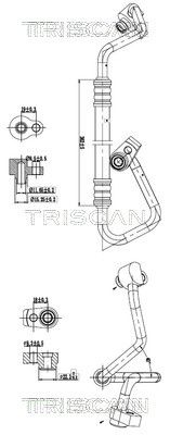conducta presiune variabila,aer conditionat TRISCAN 9010 16008