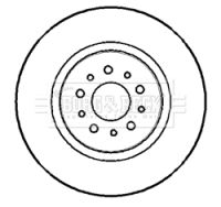 Tarcza hamulcowa BORG & BECK BBD4259