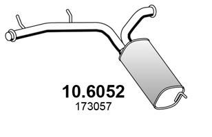 Tłumik środkowy ASSO 10.6052