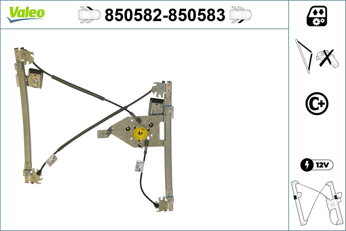 Mecanism actionare geam VALEO 850582