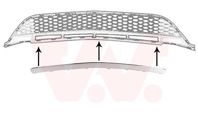 Banda de protectie, grila radiator VAN WEZEL 2946580