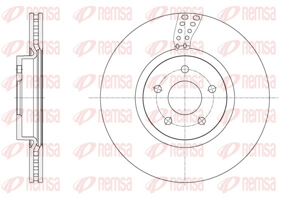 Tarcza hamulcowa KAWE 61561 10