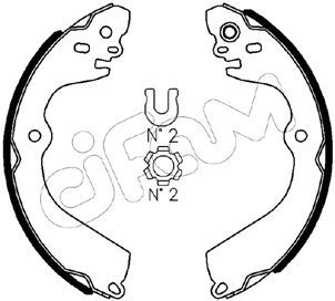 Zestaw szczęk hamulcowych CIFAM 153-610
