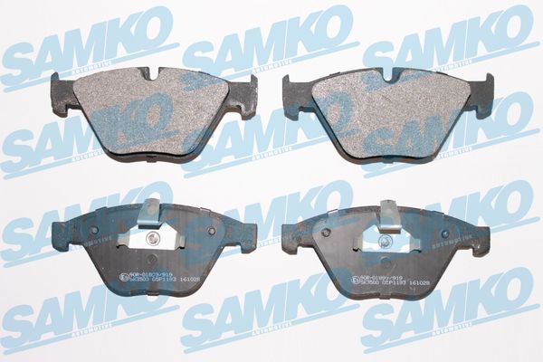Levně Sada brzdových destiček, kotoučová brzda SAMKO 5SP1193