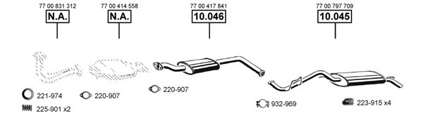 Układ wydechowy ASMET RE100295