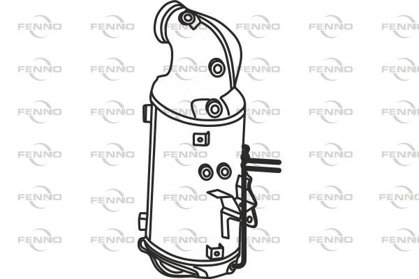 Filtr sadzy / filtr cząstek stałych, układ wydechowy FENNO 855622