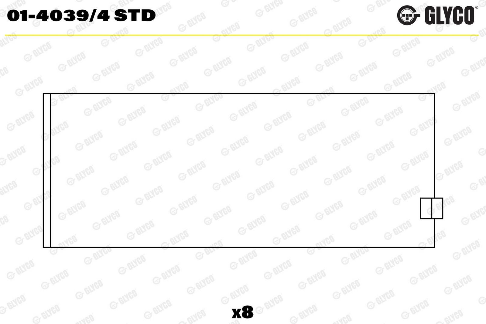 Cuzineti biela GLYCO 01-4039/4 STD