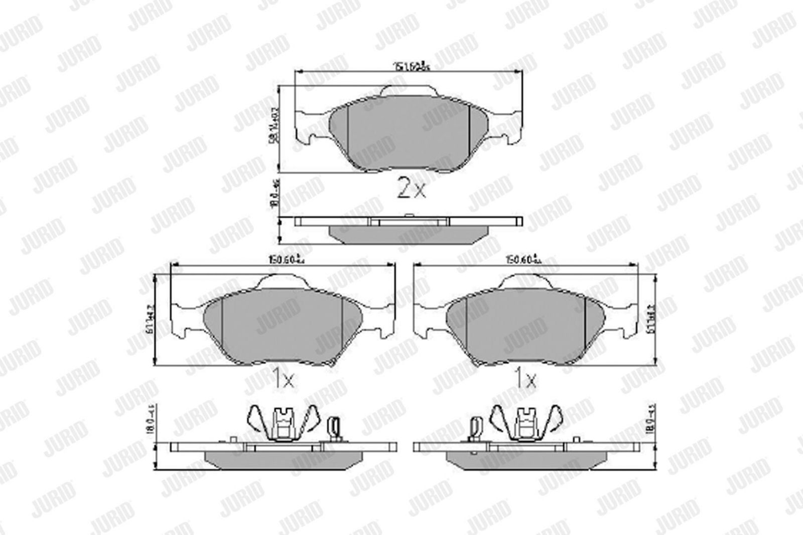 Piduriklotsi komplekt,ketaspidur