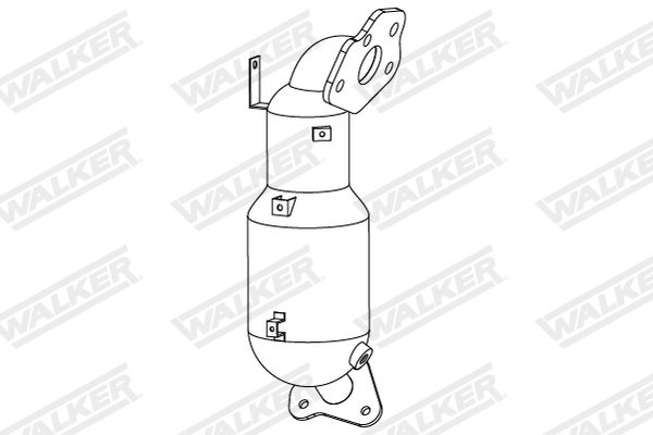 Filtr sadzy / filtr cząstek stałych, układ wydechowy WALKER 18190RFWG00