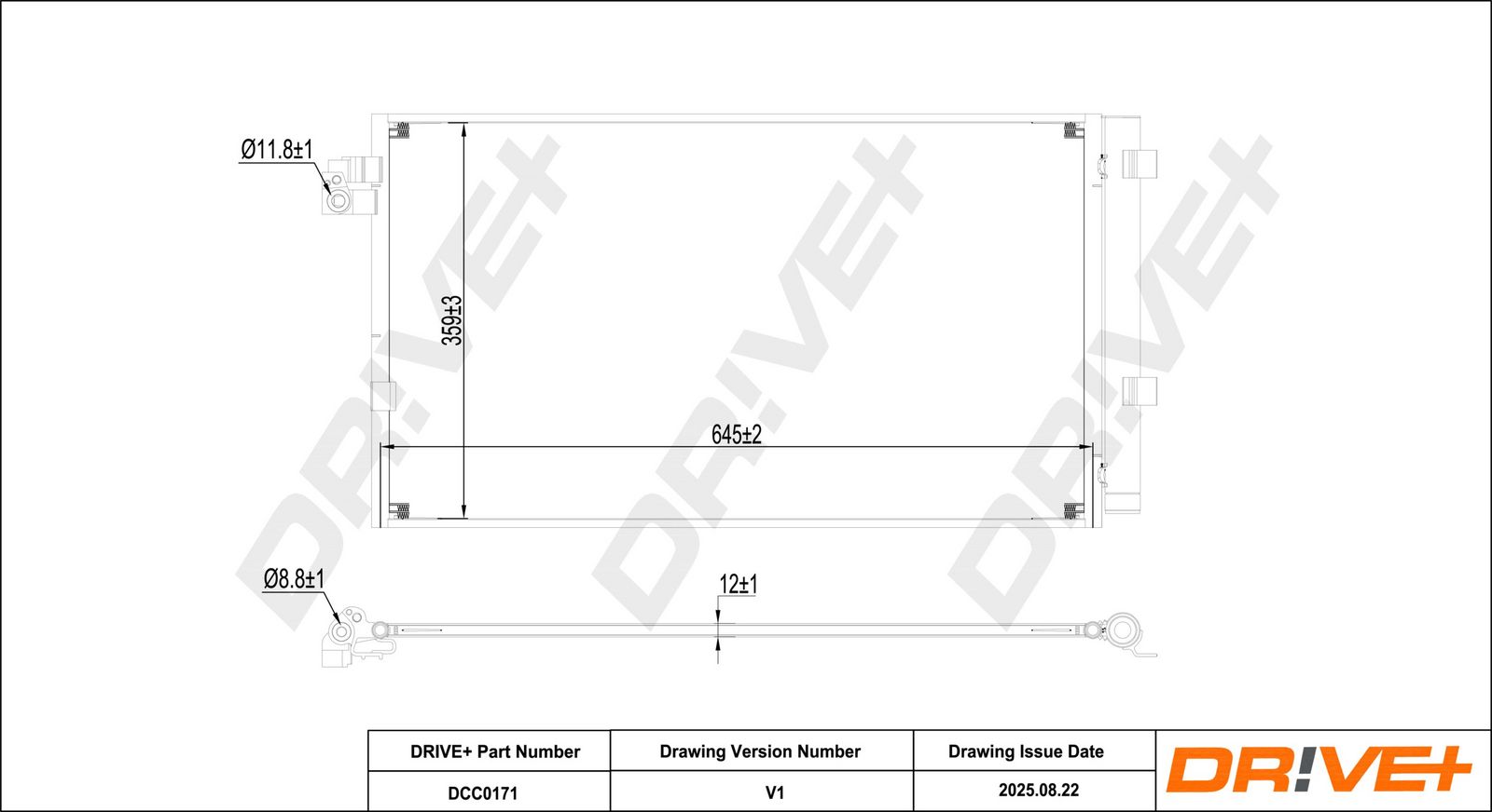 Skraplacz, klimatyzacja DR!VE+ DCC0171