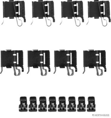 Set accesorii, placute frana HERTH+BUSS JAKOPARTS J3662039