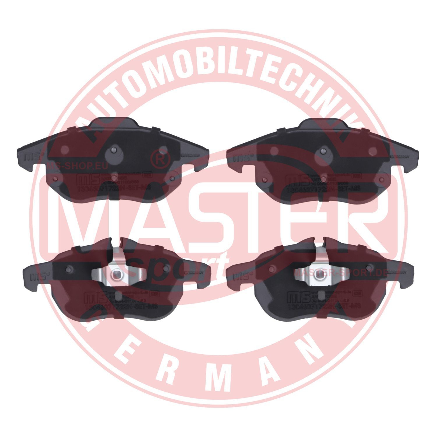 Zestaw klocków hamulcowych, hamulce tarczowe MASTER-SPORT GERMANY 13046071722N-SET-MS