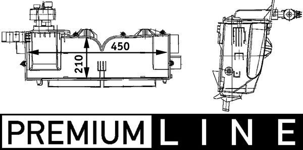Parownik, klimatyzacja MAHLE AE 62 000P