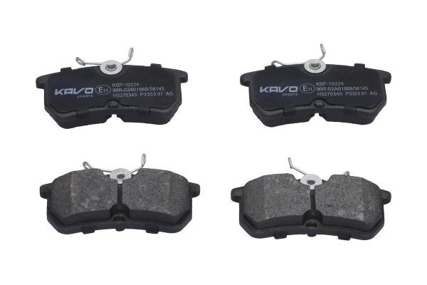 set placute frana,frana disc KAVO PARTS KBP-10224