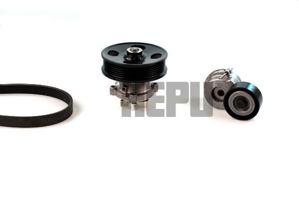 Pompa apa + Set curea transmisie cu caneluri HEPU PK03232
