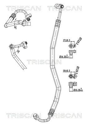 conducta presiune variabila,aer conditionat TRISCAN 9010 11020