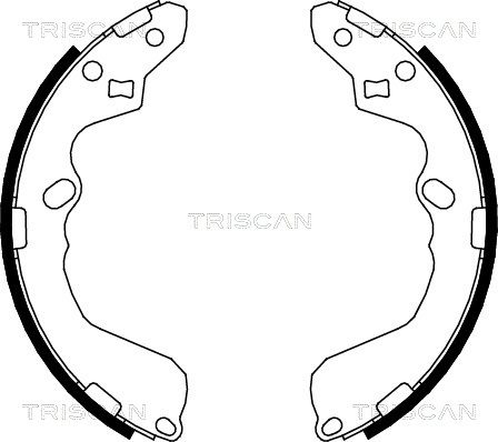 Zestaw szczęk hamulcowych TRISCAN 8100 50002
